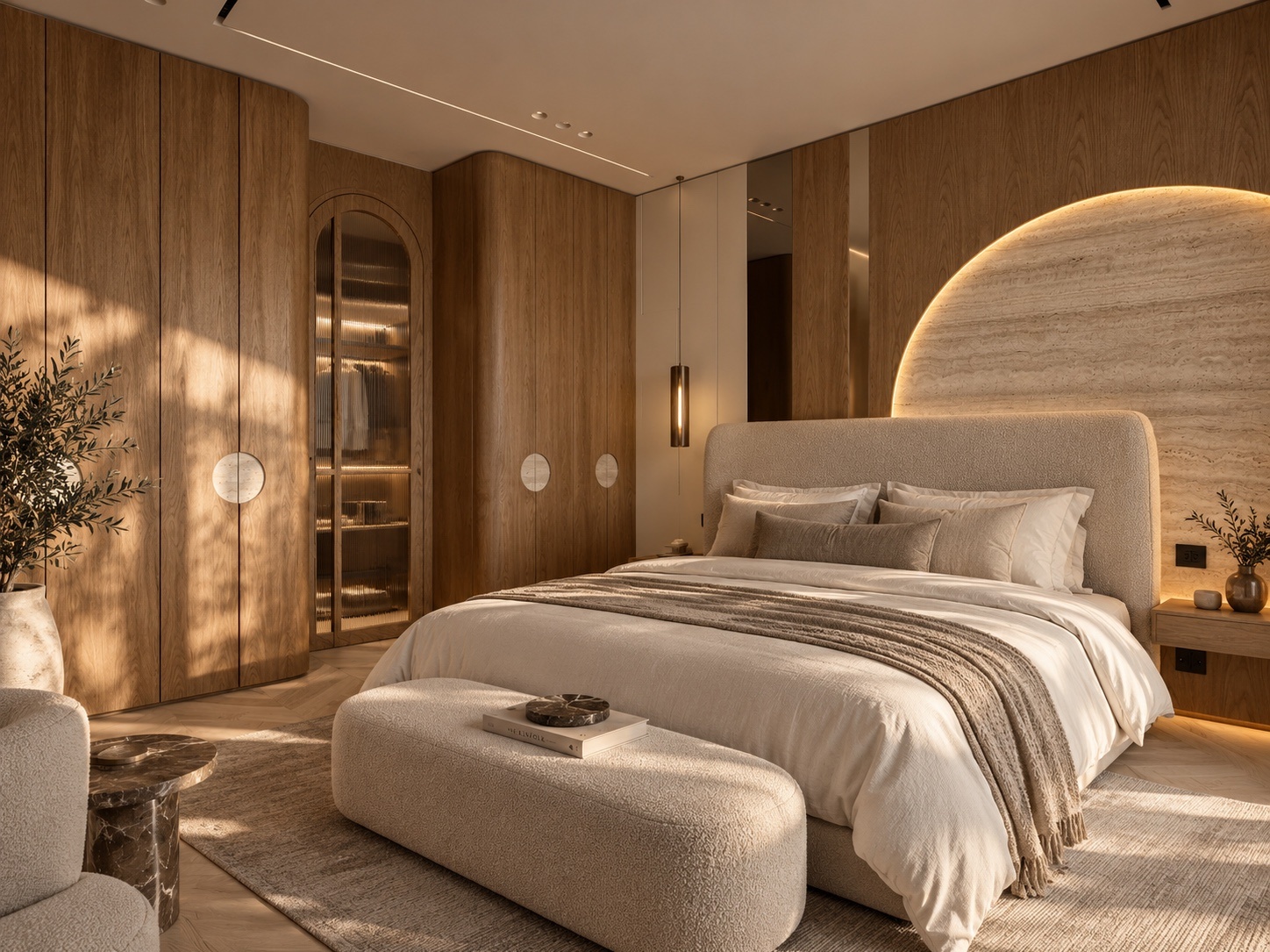 High-end villa bedroom Dubai